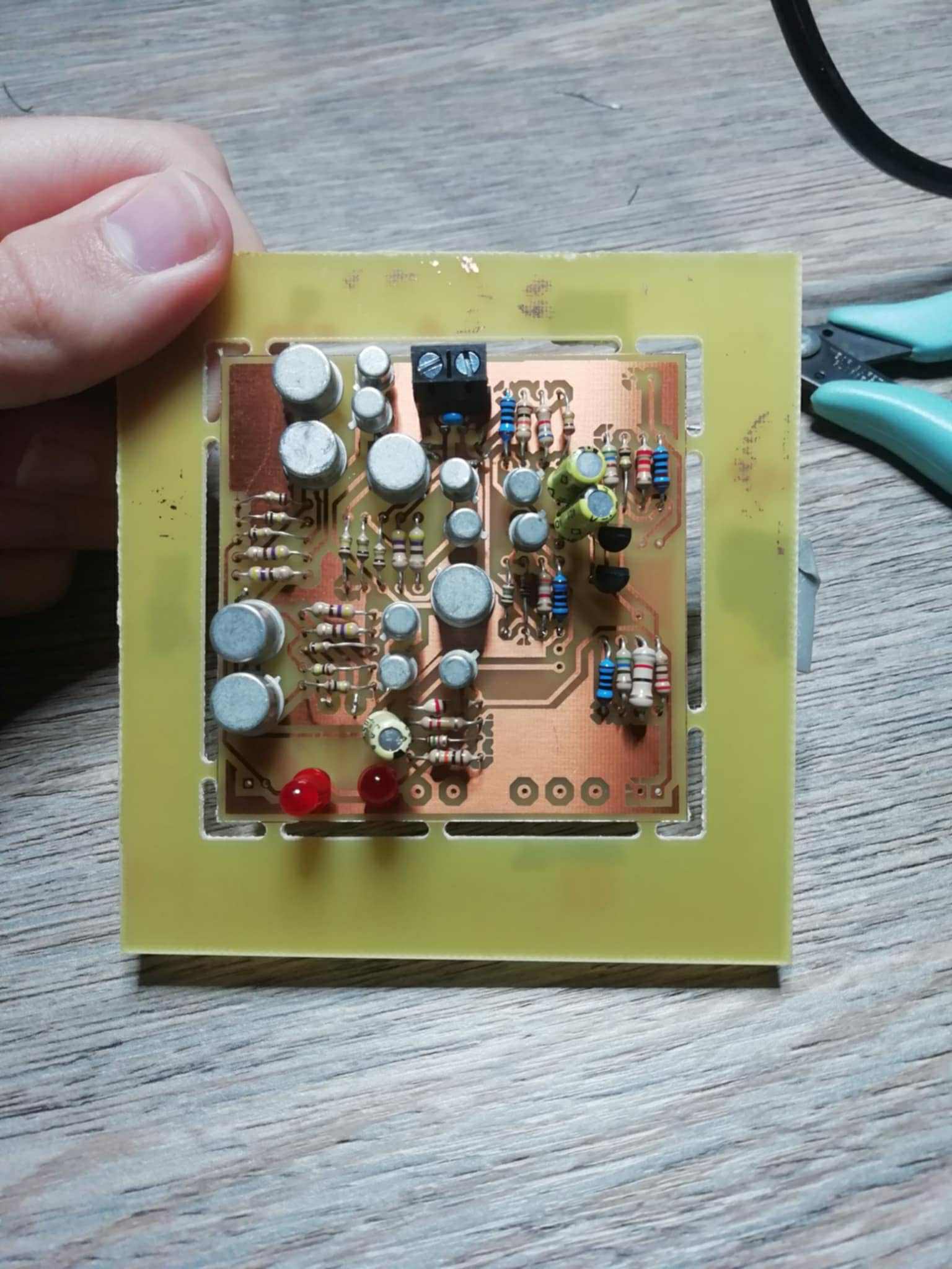 Analog sound level meter prototype
